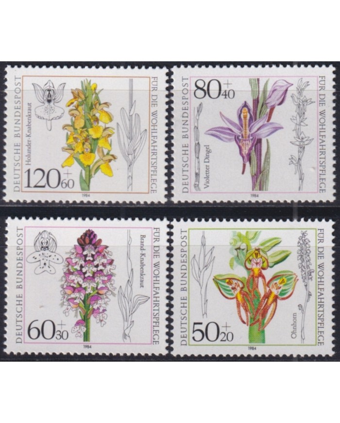 F-EX50864 GERMANY MNH 1984 FLOWER FLORES GARDEN.