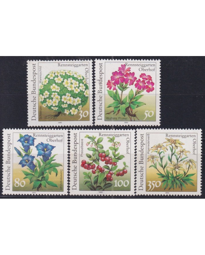 F-EX50862 GERMANY MNH 1991 FLOWER FLORES GARDEN.