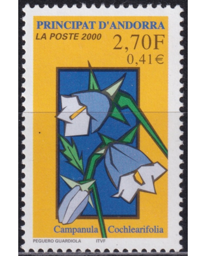 F-EX50848 ANDORRA MNH 2000 FLOWER FLORES GARDEN.