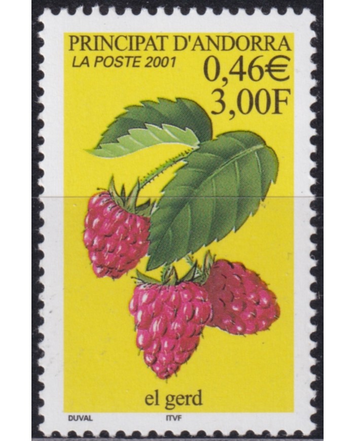 F-EX50849 ANDORRA MNH 2001 FLOWER FLORES GARDEN.