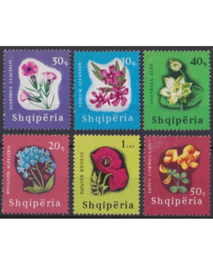 F-EX50834 ALBANIA SHQIPERIA MNH 1965 FLOWER FLORES GARDEN.