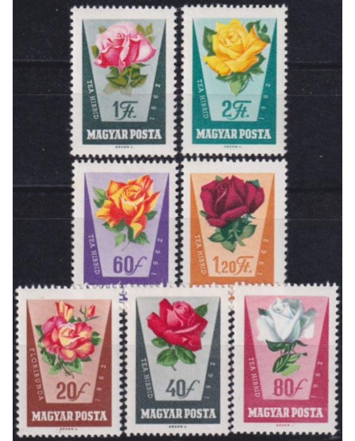 F-EX50871 HUNGARY MNH 1962 FLOWER FLORES GARDEN.