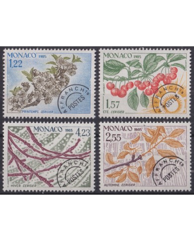 F-EX50827 MONACO MNH 1985 POSTAGE DUE FLOWER FLORES AFFRANCHS.