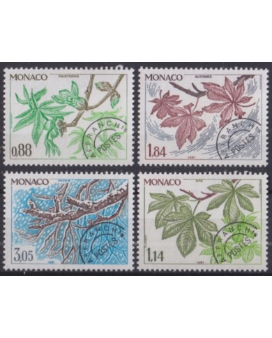 F-EX50879 MONACO MNH 1981 POSTAGE DUE FLOWER FLORES AFFRANCHS.