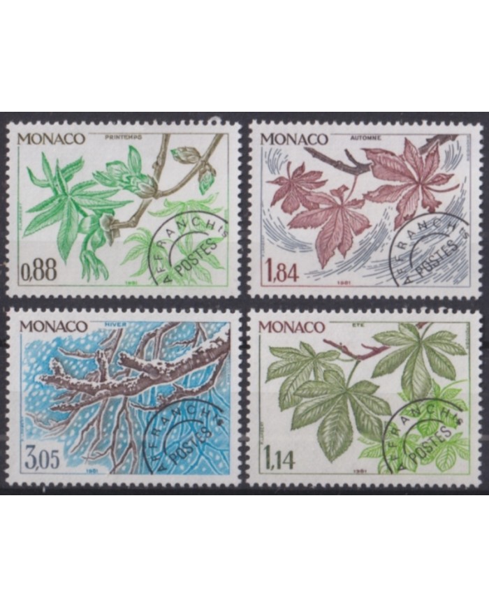 F-EX50879 MONACO MNH 1981 POSTAGE DUE FLOWER FLORES AFFRANCHS.