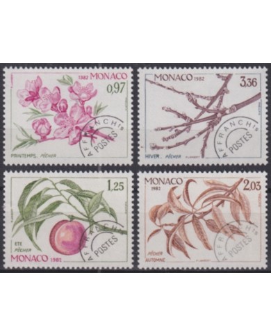 F-EX50881 MONACO MNH 1982 POSTAGE DUE FLOWER FLORES AFFRANCHS.