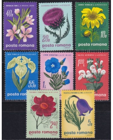 F-EX50874 RUMANIA MNH 1970 BOTANICAL FLOWER FLORES.