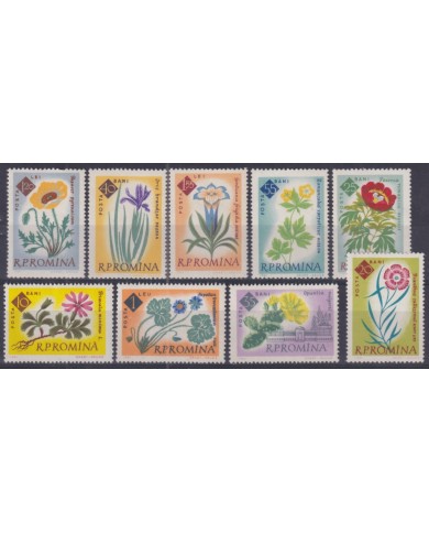 F-EX50835 RUMANIA MNH 1961 BOTANICAL FLOWER FLORES.