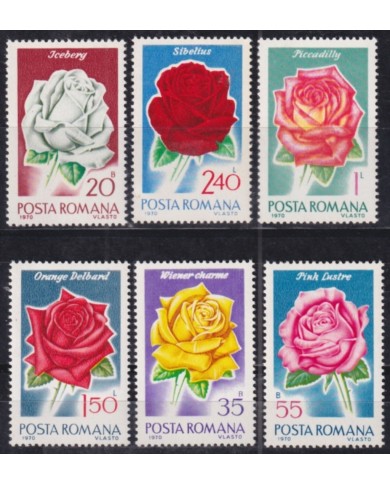 F-EX50878 RUMANIA MNH 1970 BOTANICAL FLOWER FLORES.