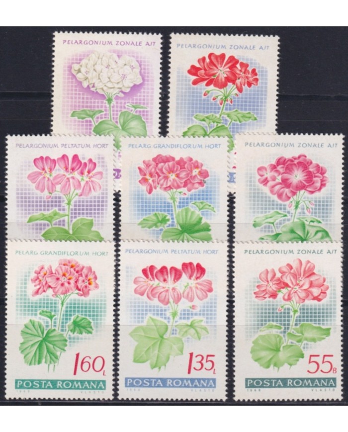 F-EX50876 RUMANIA MNH 1968 BOTANICAL FLOWER FLORES.