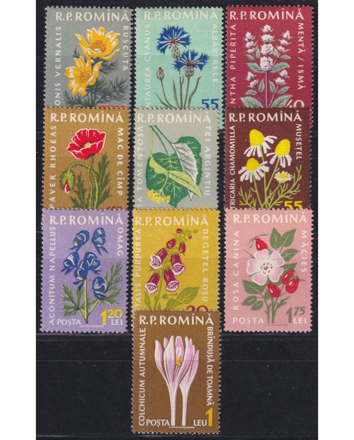 F-EX50868 RUMANIA MNH 19? BOTANICAL FLOWER FLORES.