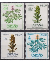 F-EX50831 SAHARA ESPAÑA SPAIN MNH 1967 PRO CHILDREN FLORES FLOWERS.