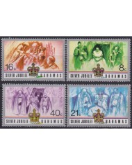 F-EX49628 BAHAMAS UK ENGLAND MNH 1977 ROYAL FAMILY SILVER JUBILEE.