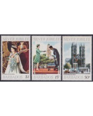 F-EX49574 BARBADOS UK ENGLAND MNH 1977 ROYAL FAMILY SILVER JUBILEE CORONATION.