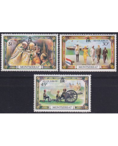 F-EX49590 MONTSERRAT UK ENGLAND MNH 1977 ROYAL SILVER JUBILEE CORONATION.