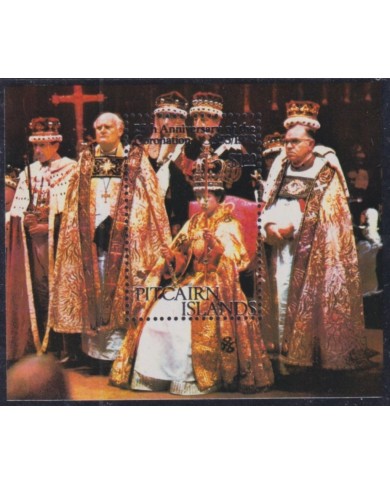 F-EX49584 PITCAIRN IS UK ENGLAND MNH 1977 ROYAL SILVER JUBILEE CORONATION.