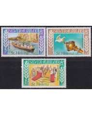 F-EX49594 ST HELENA IS UK ENGLAND MNH 1977 ROYAL SILVER JUBILEE CORONATION.