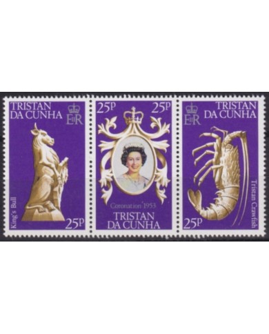 F-EX49611 TRISTAN DA CUNHA UK MNH 1978 ROYAL SILVER JUBILEE CORONATION.