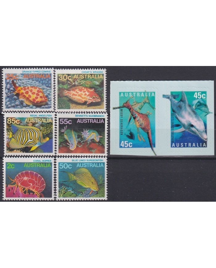 F-EX18130 AUSTRALIA MNH SEA FAUNA FISH PECES HORSE SEA