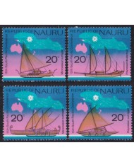 F-EX52448 NAURU MNH 1990 17th SOUT PACIFIC CONFERENCE SHIP BOAT.