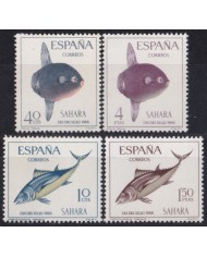 F-EX52524 SAHARA MNH 1966 NATURE CONSERVATION STAMPS DAY FAUNA MOON FISH.