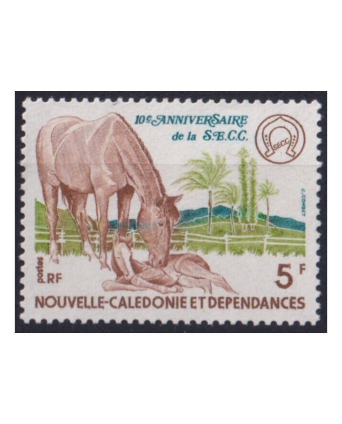 F-EX52530 NEW CALEDONIE MNH 1979 SEGG ANNIVERSARY HORSE.
