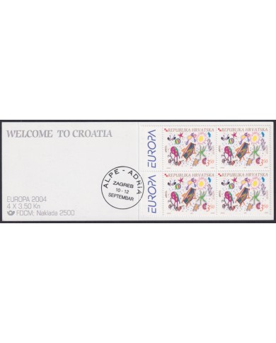 F-EX49796 CROATIA MNH 2004 BOOKLED EUROPA CHILDREN GAMES.