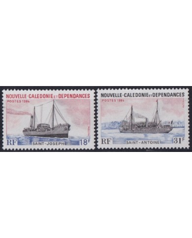 F-EX52555 NEW CALEDONIE MNH 1984 SHIP STEAMERS SAINT ANTOINE SAINT JOSEPH