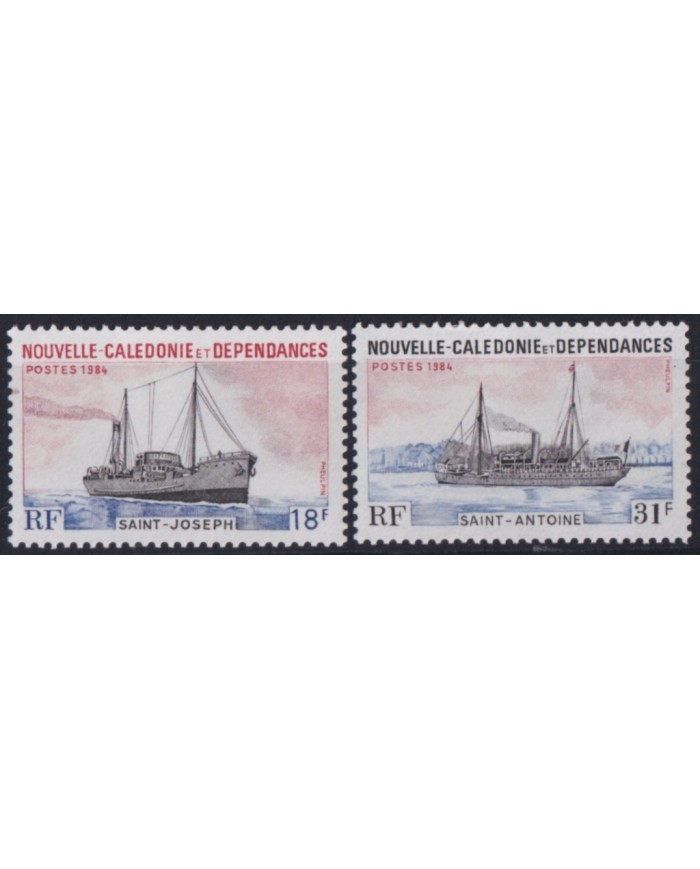 F-EX52555 NEW CALEDONIE MNH 1984 SHIP STEAMERS SAINT ANTOINE SAINT JOSEPH