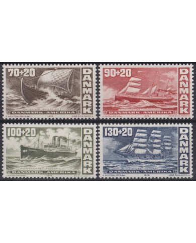 F-EX52454 DANMARK DENMARK MNH 1976 OLD TRADITIONAL SHIP SAILING.