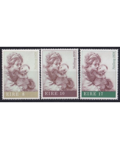 F-EX52540 IRELAND EIRE MNH 1978 CHRISTMAS NAVIDAD ART DRAWING RELIGION.