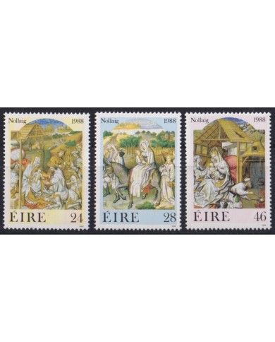 F-EX52542 IRELAND EIRE 1988 MNH CHRISTMAS NAVIDAD RELIGION ART GOTICS.