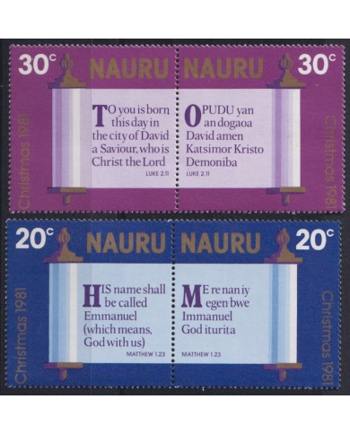 F-EX52565 NAURU MNH 1981 CHRISTMAS NAVIDAD.