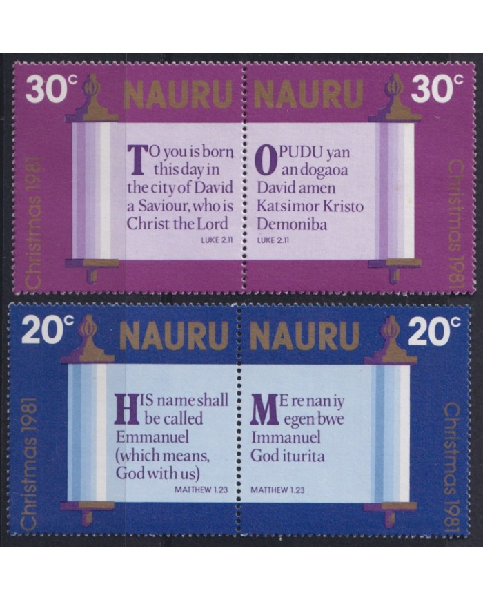 F-EX52565 NAURU MNH 1981 CHRISTMAS NAVIDAD.
