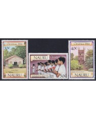 F-EX52567 NAURU 1984 MNH CHRISTMAS NAVIDAD CHURCH ARCHITECTURE.
