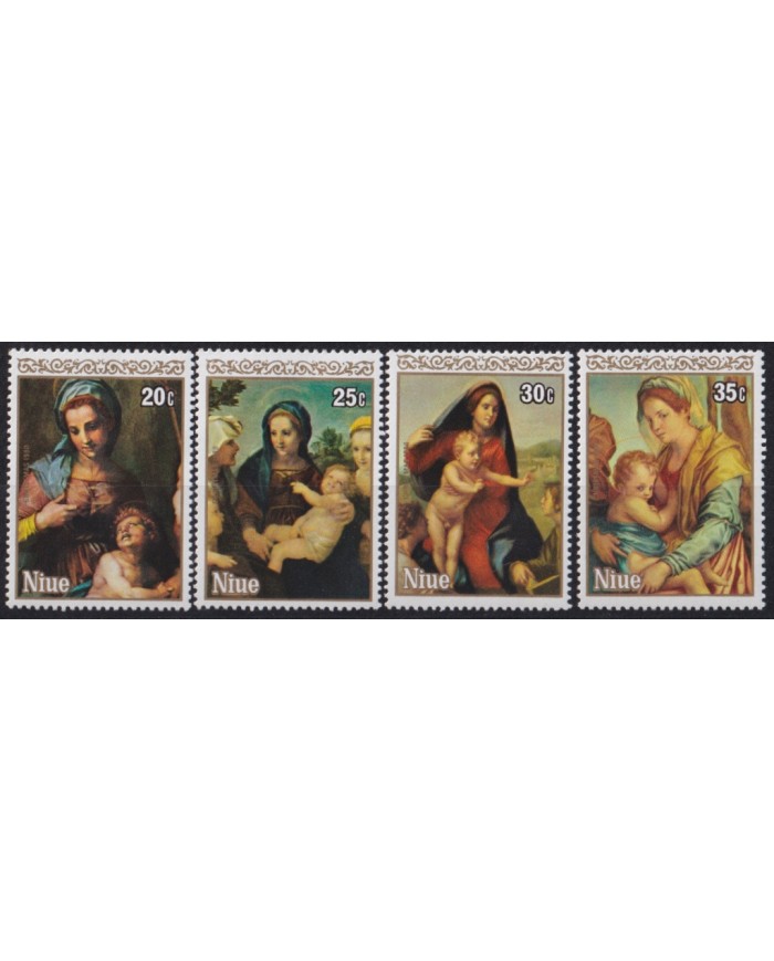 F-EX52569 NIUE MNH 1980 CHRISTMAS NAVIDAD ART PAINTING.