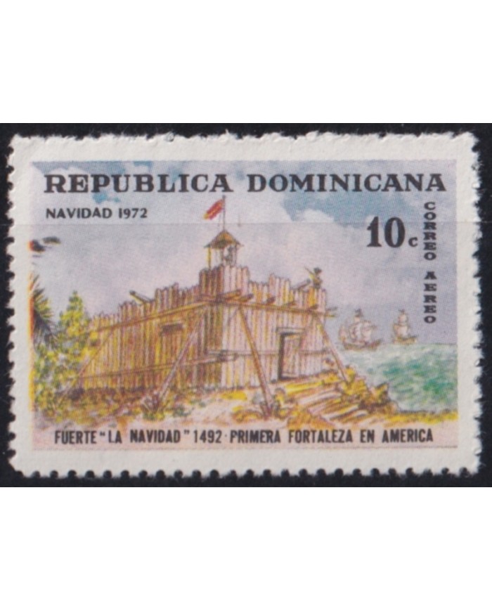 F-EX52575 DOMINICANA REP MNH 1972 CHRISTMAS NAVIDAD FORTRESS.