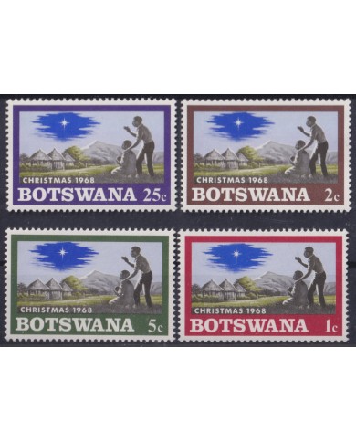 F-EX50916 BOTSWANA MNH 1968 CHRISTMAS NAVIDAD CHILD DRAWING.