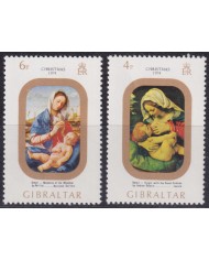 F-EX50918 GIBRALTAR MNH 1974 CHRISTMAS NAVIDAD ART PAINTING.