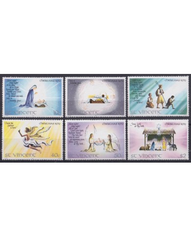F-EX50923 ST VINCENT MNH 1979 CHRISTMAS NAVIDAD CHILD DRAWING RELIGION.