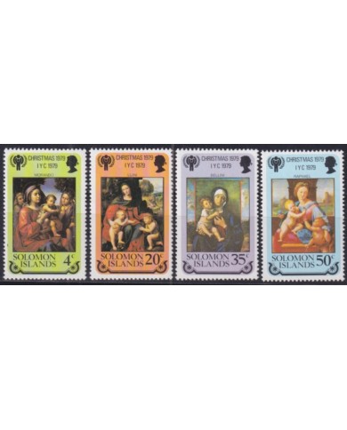 F-EX50928 SOLOMON MNH 1979 ART PAINTING UNICEF BELLINI RAPHAEL LUINI MORANDO.