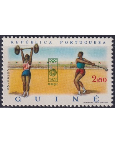 F-EX51121 GUINEE GUINEA PORTUGAL MLH 1972 OLYMPIC GAMES MUNICH ATHLETISM.