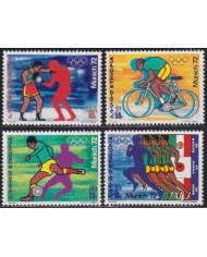 F-EX51124 ETHIOPIA MLH 1972 OLYMPIC GAMES MUNICH ATHLETISM CYCLING SOCCER BOXING.