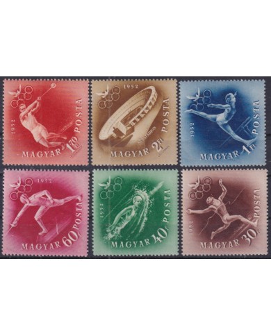 F-EX51106 HUNGARY MLH 1952 OLYMPIC GAMES HELSINKI ATHLETISM FENCING GYMNASTICS.