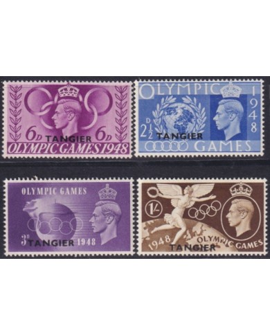 F-EX51108 TANGER MOROCCO UK ENGLAND MLH 1948 OLYMPIC GAMES LONDON.