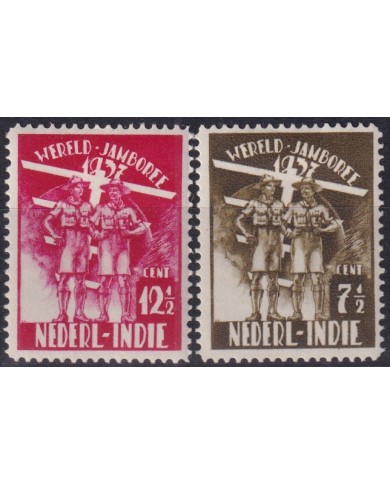 F-EX51145 NEDERLAND INDIE INDONESIA MLH 1937 BOYS SCOUTS.