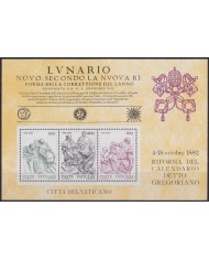 F-EX48016 VATICAN CITY MNH 1982 GREGORIAN REFORM CALENDAR SCULTURE TUMB ART.