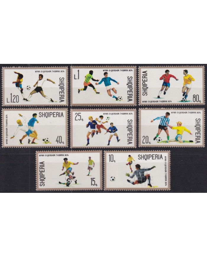 F-EX51026 ALBANIA MLH 1974 WORLD CHAMPIONSHIP SOCCER FOOTBALL.