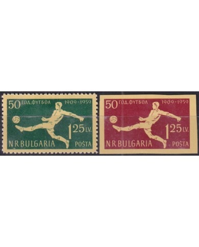 F-EX52006 BULGARIA MLH 1959 50th ANNIV SOCCER FOOTBALL.