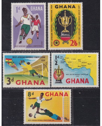 F-EX52001 GHANA MLH 1959 AFRICAN CHAMPIONSHIP SOCCER FOOTBALL.
